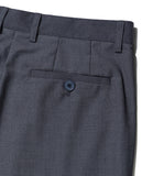 NOMANUAL(ノーマニュアル)  OPEN TUCK PANTS - GRAY