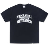NOMANUAL(ノーマニュアル)  ARCH LOGO T-SHIRT - BLACK
