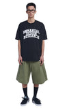 NOMANUAL(ノーマニュアル)  ARCH LOGO T-SHIRT - BLACK
