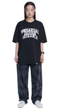 NOMANUAL(ノーマニュアル)  ARCH LOGO T-SHIRT - BLACK