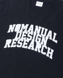 NOMANUAL(ノーマニュアル)  ARCH LOGO T-SHIRT - BLACK