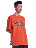 NOMANUAL(ノーマニュアル) ARCH LOGO T-SHIRT - PERMANENT ORANGE