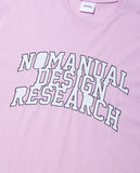NOMANUAL(ノーマニュアル) ARCH LOGO T-SHIRT - LIGHT PINK