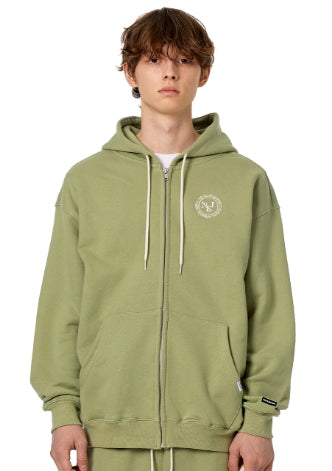 ネイキドニス(NEIKIDNIS) CLUB LOGO ZIP-UP HOODIE / OLIVE