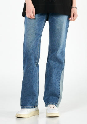 アクメドラビ(acme' de la vie) SIDE CUTTING BOOTCUT WOMEN DENIM PANTS BLUE