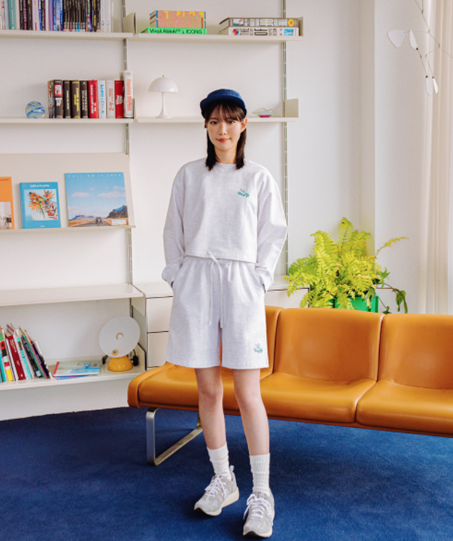 デイライフ(Daylife)  Dream Crop Long Sleeve (Light Gray)