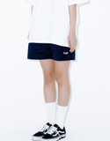 デイライフ(Daylife) Corduroy Half Pants (Navy)