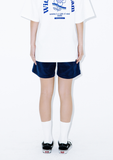 デイライフ(Daylife) Corduroy Half Pants (Navy)