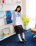 デイライフ(Daylife) Dream Half Sweat T-shirt (Light Gray)
