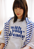 デイライフ(Daylife) Dream Half Sweat T-shirt (Light Gray)