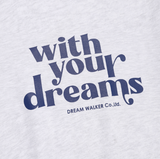 デイライフ(Daylife) Dream Half Sweat T-shirt (Light Gray)