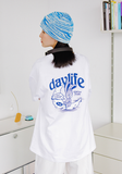 デイライフ(Daylife) Bunny Half T-shirt (White)