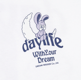 デイライフ(Daylife) Bunny Half T-shirt (White)