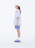 デイライフ(Daylife) Bunny Half T-shirt (Light Blue)