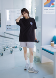 デイライフ(Daylife) Bunny Half T-shirt (Black)
