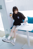 デイライフ(Daylife) Bunny Half T-shirt (Black)
