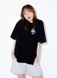 デイライフ(Daylife) Bunny Half T-shirt (Black)