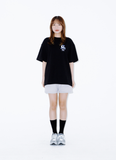 デイライフ(Daylife) Bunny Half T-shirt (Black)