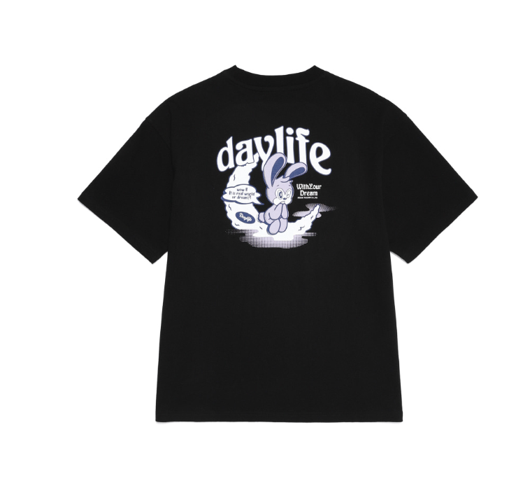 デイライフ(Daylife) Bunny Half T-shirt (Black) – UNDERSTUDY CLUB