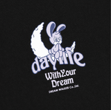 デイライフ(Daylife) Bunny Half T-shirt (Black)