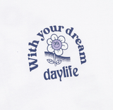 デイライフ(Daylife) Growing Half T-shirt (White)