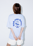 デイライフ(Daylife) Growing Half T-shirt (Light Blue)