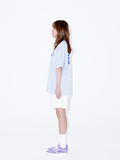 デイライフ(Daylife) Growing Half T-shirt (Light Blue)