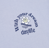 デイライフ(Daylife) Growing Half T-shirt (Light Blue)