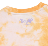 デイライフ(Daylife) Signature Logo Half T-shirt (Yellow)