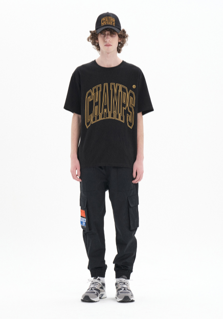 ボーンチャンプス(BORN CHAMPS) CHAMPS BIG LOGO TEE B22ST14BK