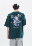 ROMANTIC CROWN(ロマンティック クラウン) FLOWER RIBBON TEE_GREEN