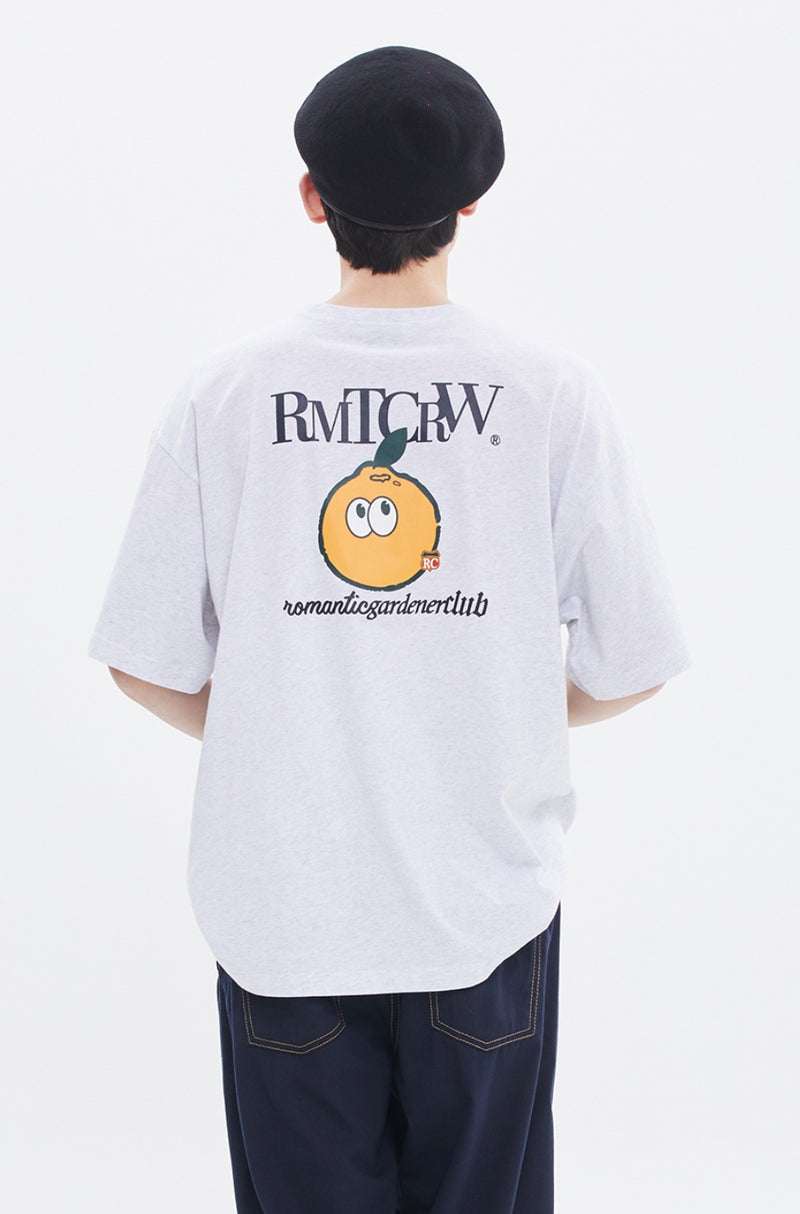 ROMANTIC CROWN(ロマンティック クラウン) LITTLE ORANGE TEE_LIGHT GREY