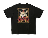 ROMANTIC CROWN(ロマンティック クラウン) ORIENTAL FLOWER TEE_BLACK