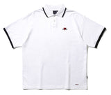 ROMANTIC CROWN(ロマンティック クラウン) HEART LOGO PIQUE SHIRT_WHITE