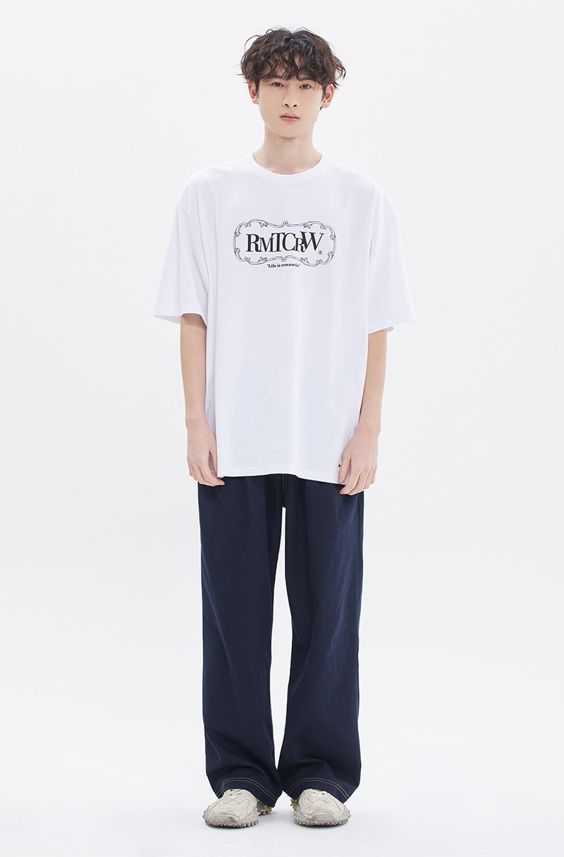 ROMANTIC CROWN(로맨틱 크라운) RECENT LOGO CAKE TEE_WHITE