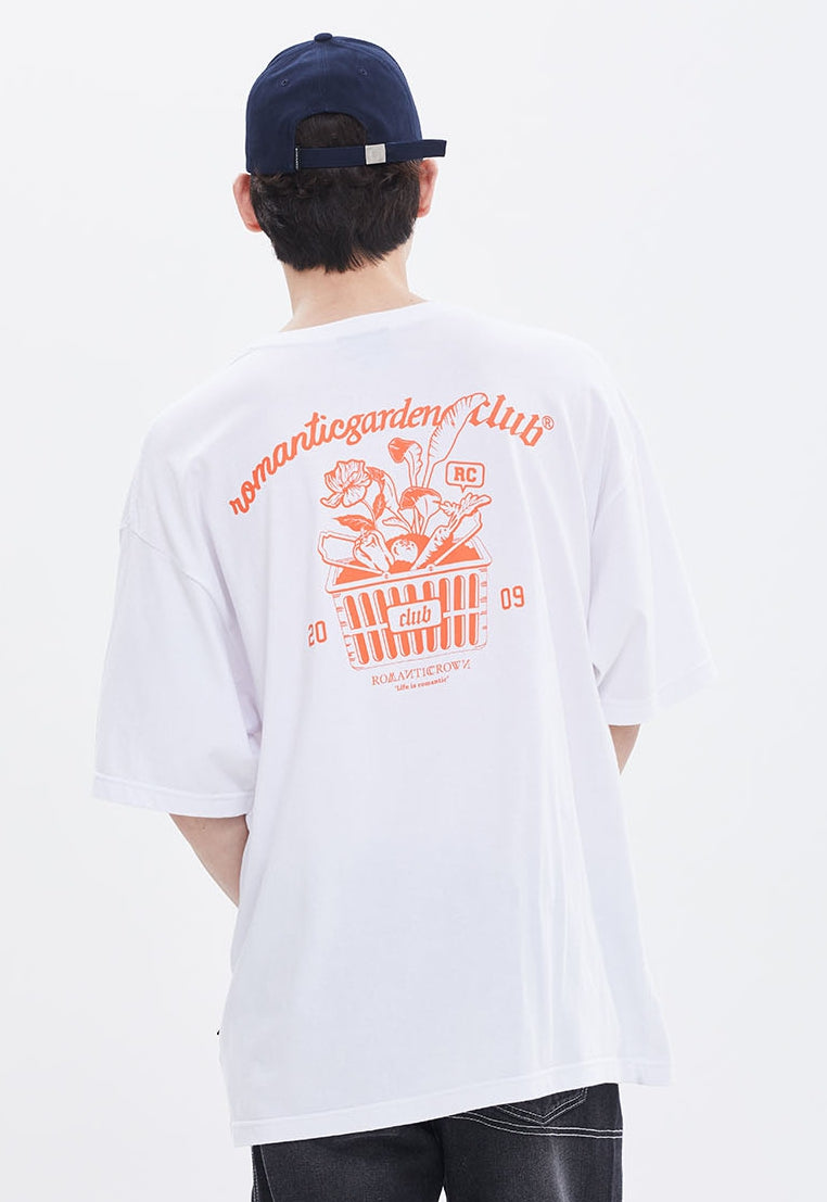 ROMANTIC CROWN(로맨틱 크라운) FLOWER BUCKET TEE_WHITE