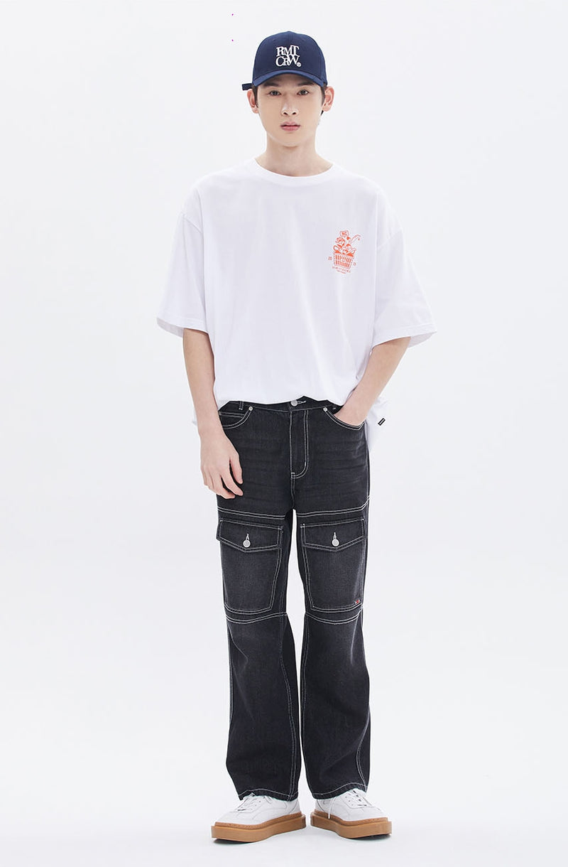 ROMANTIC CROWN(로맨틱 크라운) FLOWER BUCKET TEE_WHITE