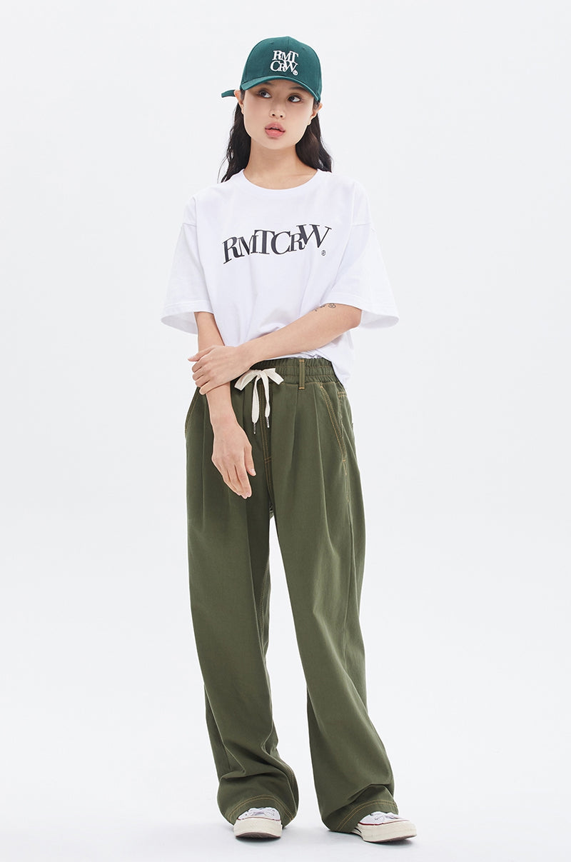 ROMANTIC CROWN(로맨틱 크라운) MONOCHROME GRAPHIC TEE_WHITE