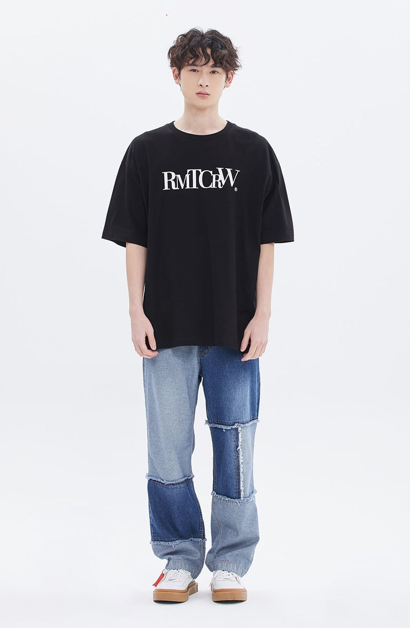 ROMANTIC CROWN(로맨틱 크라운) MONOCHROME GRAPHIC TEE_BLACK
