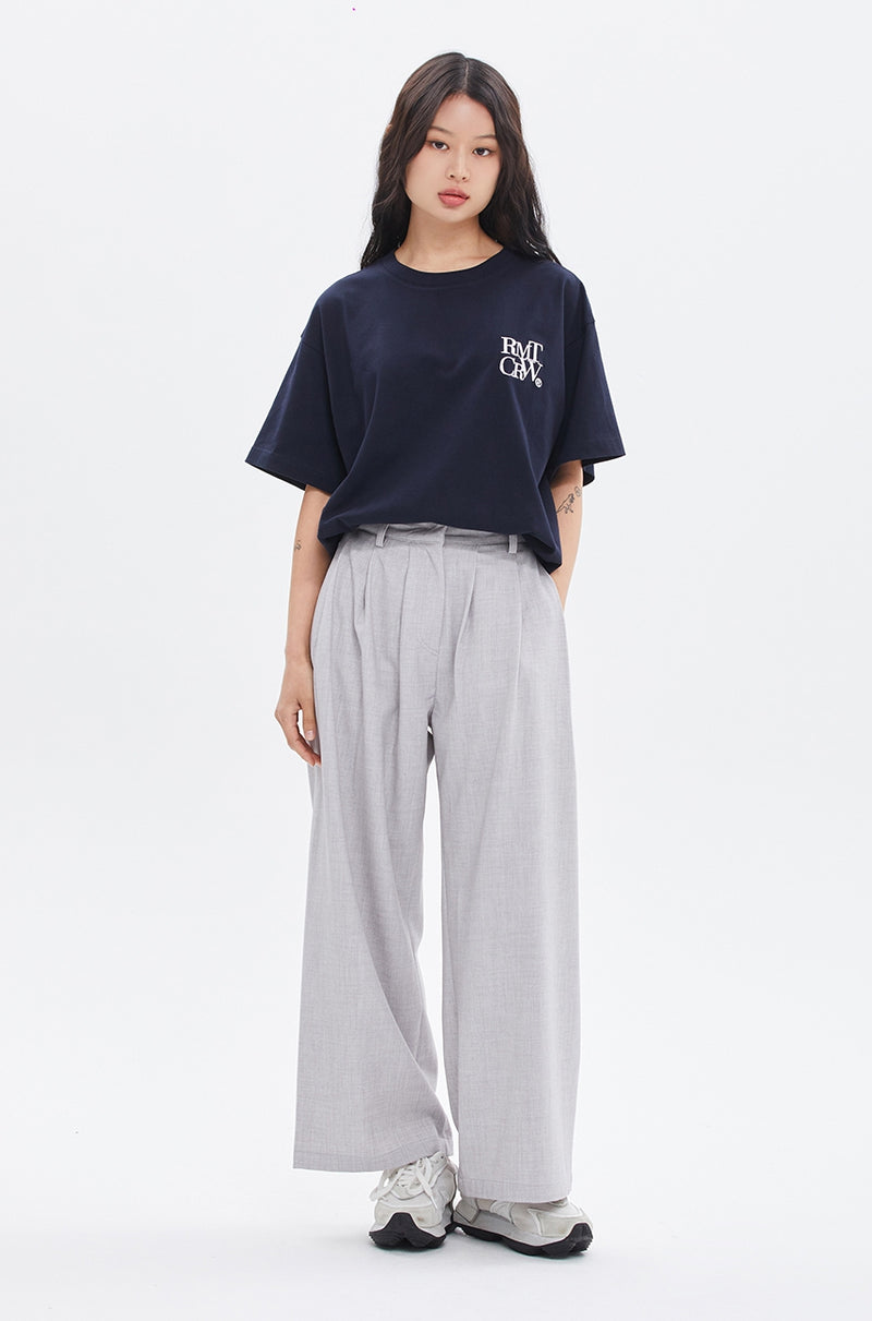 ROMANTIC CROWN(ロマンティック クラウン) RECENT LOGO TEE_NAVY