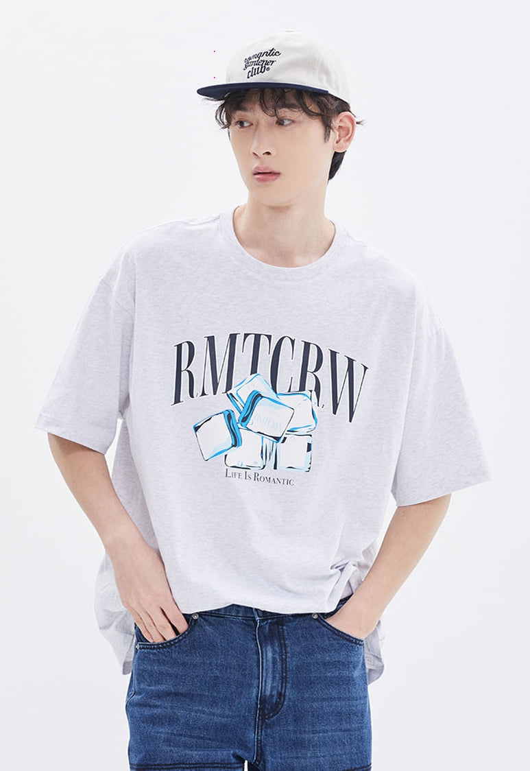 ROMANTIC CROWN(ロマンティック クラウン)  ICE CUBE TEE_LIGHT GREY