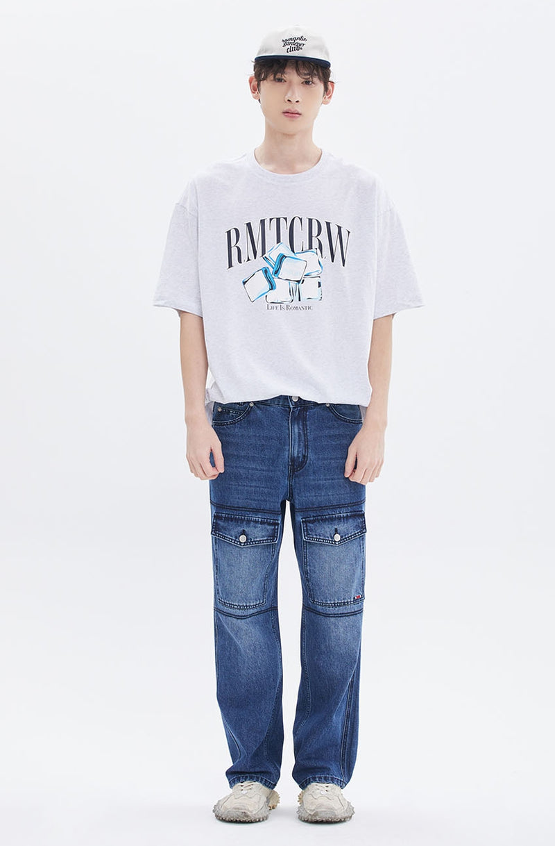 ROMANTIC CROWN(ロマンティック クラウン)  ICE CUBE TEE_LIGHT GREY