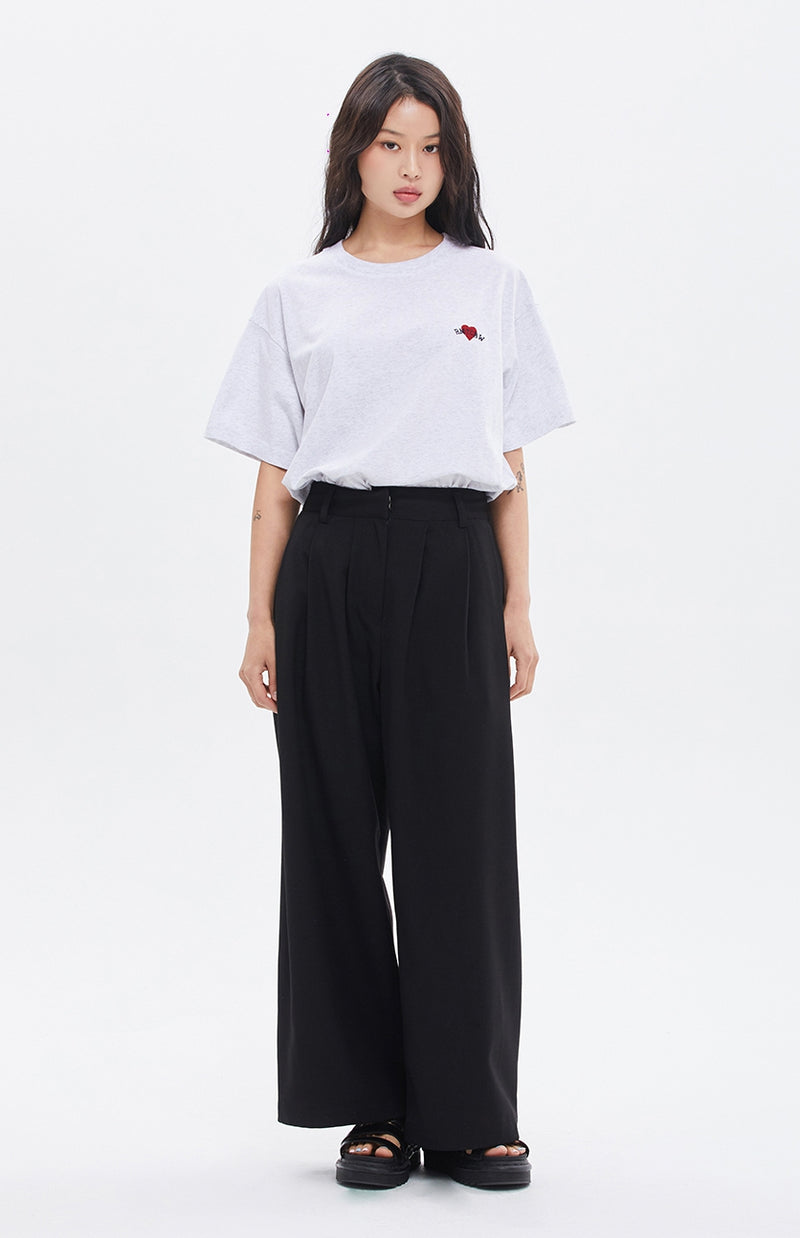 ROMANTIC CROWN(ロマンティック クラウン)  LOVE SUMMER TEE_LIGHT GREY