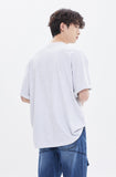 ROMANTIC CROWN(ロマンティック クラウン) GLOBE SELVAS TEE_LIGHT GREY