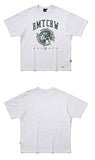 ROMANTIC CROWN(ロマンティック クラウン) GLOBE SELVAS TEE_LIGHT GREY