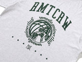 ROMANTIC CROWN(ロマンティック クラウン) GLOBE SELVAS TEE_LIGHT GREY