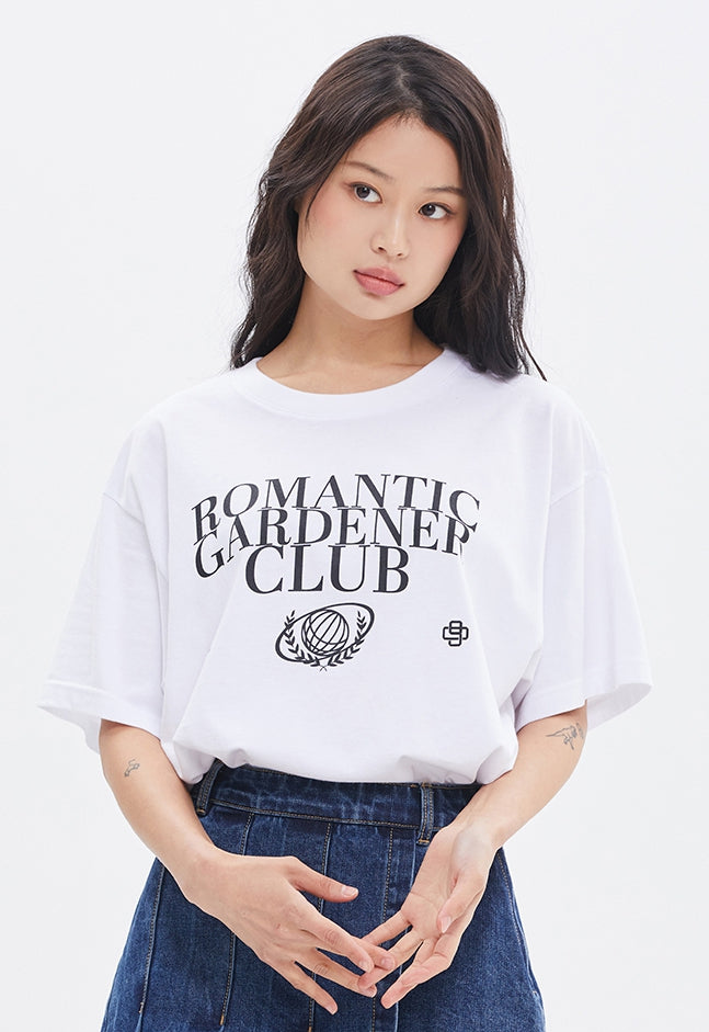 ROMANTIC CROWN(ロマンティック クラウン) GARDENER CLUB TEE_WHITE