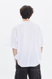 ROMANTIC CROWN(ロマンティック クラウン) MONOCHROME SLOGAN TEE_WHITE