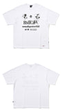 ROMANTIC CROWN(ロマンティック クラウン) MONOCHROME SLOGAN TEE_WHITE