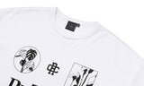 ROMANTIC CROWN(ロマンティック クラウン) MONOCHROME SLOGAN TEE_WHITE